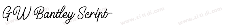 GW Bantley Script字体转换